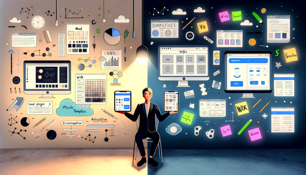 Vertaile Squarespace ja Wix -alustoja yrittäjän näkökulmasta. Löydä paras ratkaisu verkkosivuillesi hinnan, ominaisuuksien ja helppokäyttöisyyden perusteella.