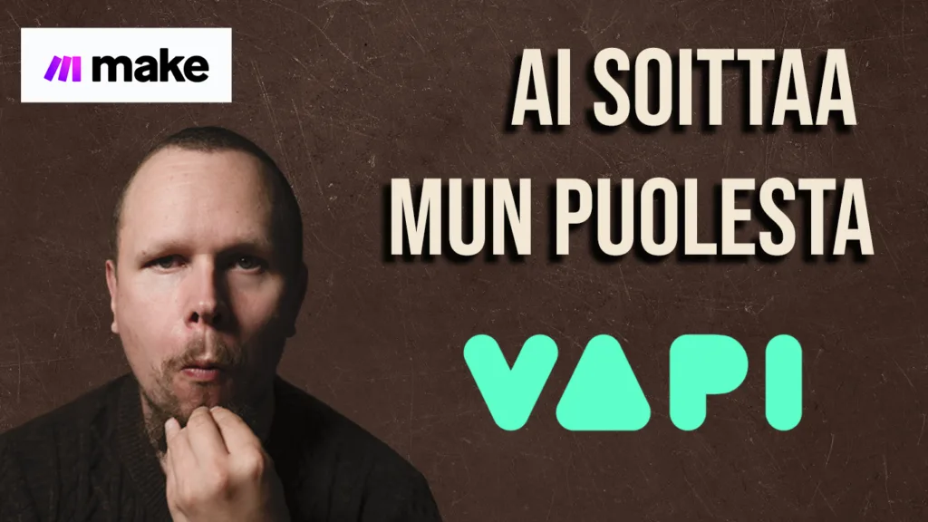 Opi, miten automatisoit saapuvien liidien käsittelyä tekoälyn, VAPIn ja Make.comin avulla tehokkaaseen asiakaskontaktiin ja tiedonhallintaan.